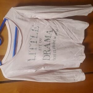 The Children's Place Pink 'Little Bit of Drama' Long Sleeve Tee Size 5T